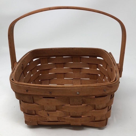 VINTAGE 1989 Longaberger Rich Brown Berry Basket - Picture 5 of 10